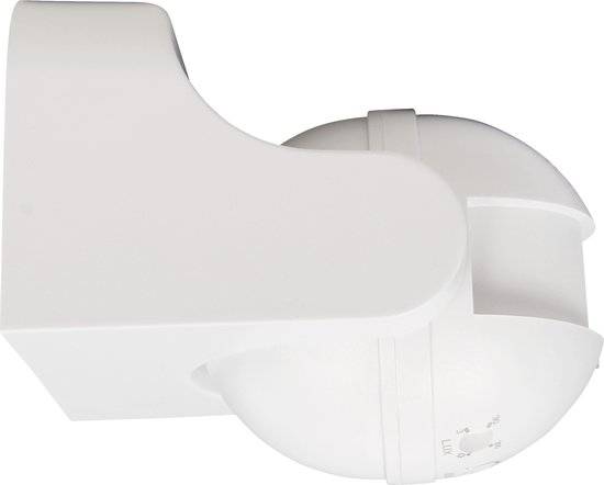 PIR Bewegingssensor Opbouw IP44- binnen en buiten - detectiehoek 180° - Bewegingsdetector met 3-draads aansluiting - Wit-3