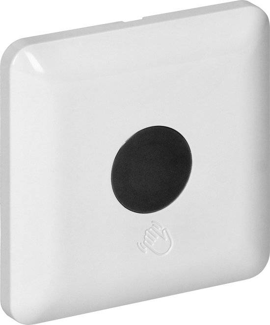 Bewegingssensor - IP20 - Bewegingsmelder inbouw voor binnen - Draadloze schakelaar detectiehoek van 0,05-0,06m - Wit-0