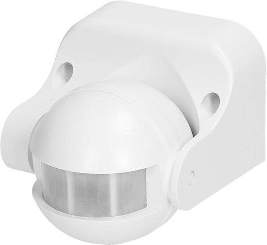 PIR Bewegingsmelder - 180 ° Detectie - IP44 - Wit-0