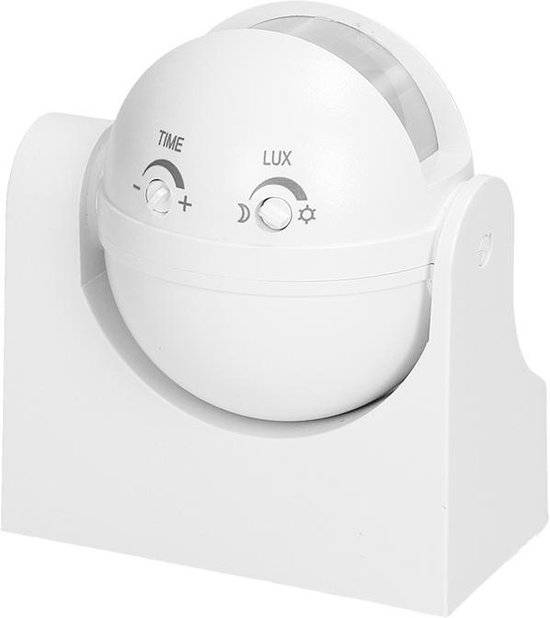 PIR Bewegingsmelder - 180 ° Detectie - IP44 - Wit-3