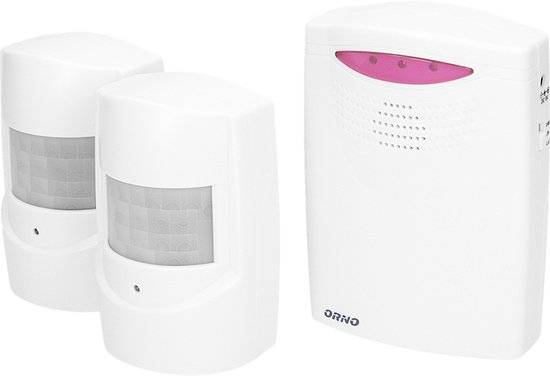 ORNO Draadloze Bewegingsmelder met alarm - 2 stuks-4
