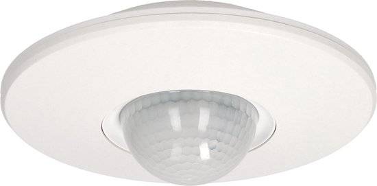 Bewegingssensor binnen voor lamp - Bewegingsmelder plafond tot 20 m- Motion sensor 360° - Doorgangsmelder 2000 Lux - Wit-0