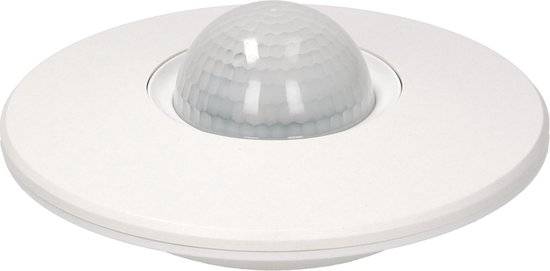 Bewegingssensor binnen voor lamp - Bewegingsmelder plafond tot 20 m- Motion sensor 360° - Doorgangsmelder 2000 Lux - Wit-1