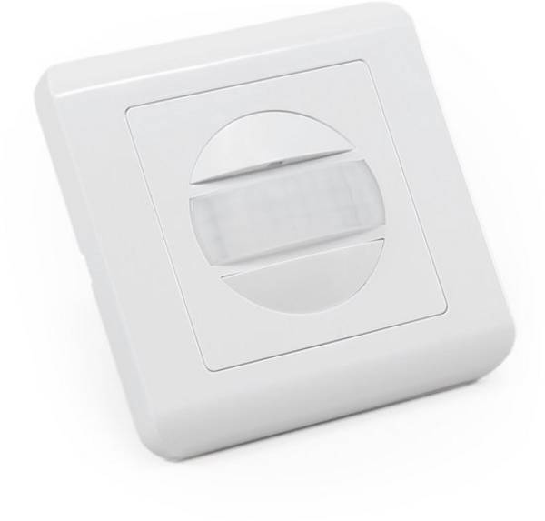 Bewegingsmelder inbouw met detectiehoek 160° - voor binnen IP20 - Bewegingsdetector met 2-draads aansluiting - Wit