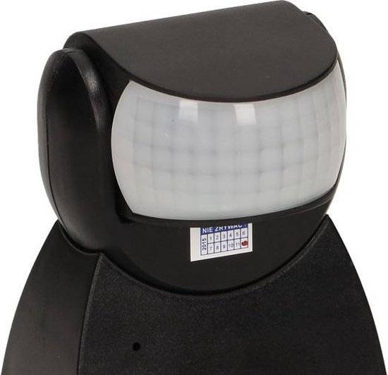 PIR Bewegingsmelder - 180 ° Detectie - IP65 - Zwart-4