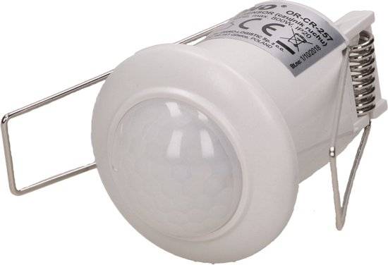 Micro LED PIR bewegingsmelder - 360° detectie - Inbouw plafond - Rond - Wit - 300 Watt - 75 Watt LED-2