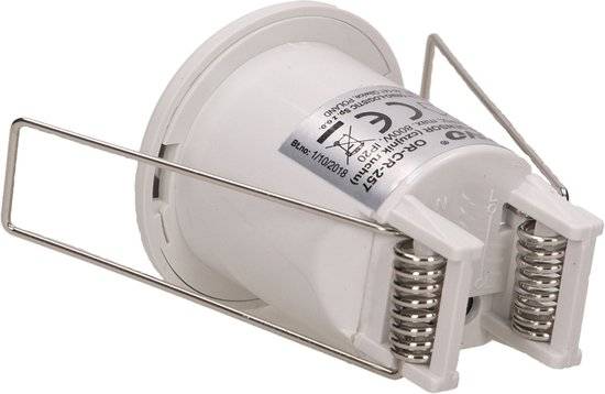 Micro LED PIR bewegingsmelder - 360° detectie - Inbouw plafond - Rond - Wit - 300 Watt - 75 Watt LED-4