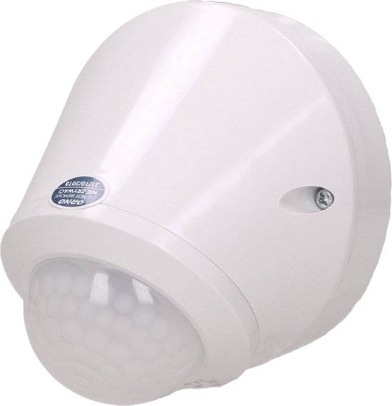 PIR Bewegingsmelder - Opbouw - 180 ° / 360 ° Detectie - IP65 - Wit - 12 meter bereik - Geschikt voor LED-0