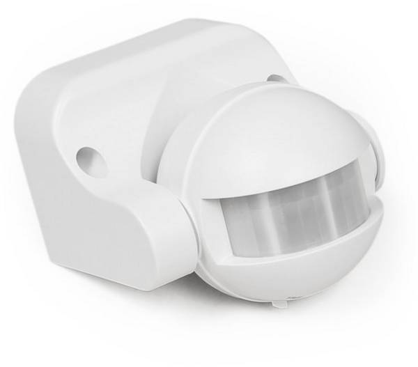 Bewegingssensor - IP44 - Bewegingsmelder opbouw met detectiehoek 180° - Bewegingsdetector met 3-draads aansluiting - Wit