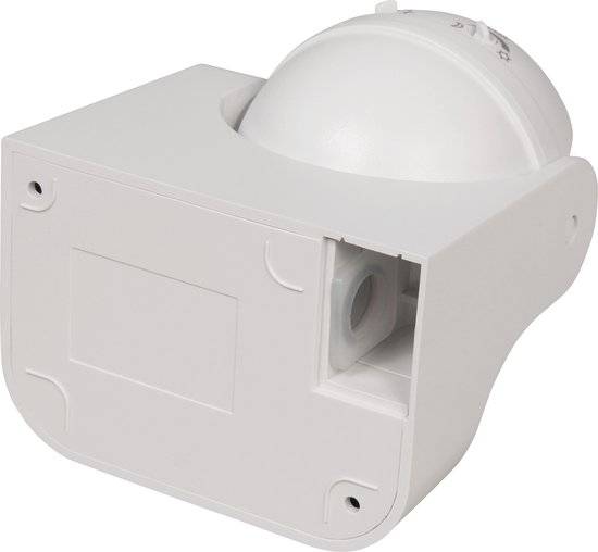 Bewegingssensor - IP44 - Bewegingsmelder opbouw met detectiehoek 180° - Bewegingsdetector met 3-draads aansluiting - Wit-1