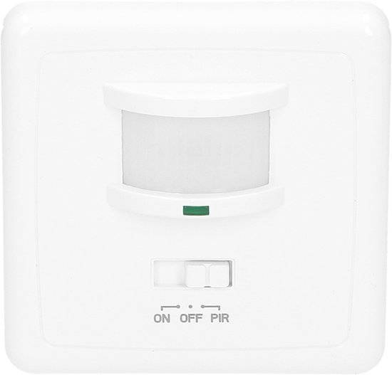 PIR Bewegingsmelder - 160 ° Detectie - Wand inbouw - 9 Meter bereik - Wit - 1200 Watt-1