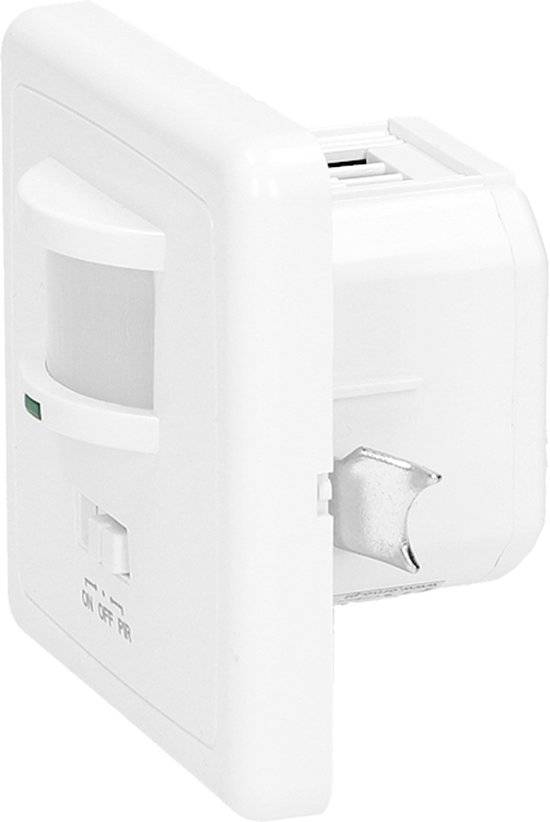 PIR Bewegingsmelder - 160 ° Detectie - Wand inbouw - 9 Meter bereik - Wit - 1200 Watt-3