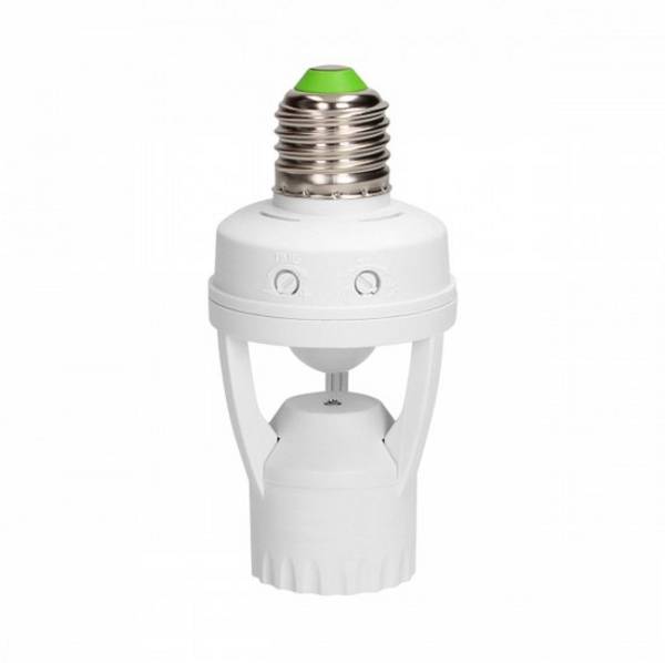 E27 Lamphouder met bewegingsmelder - IP20 - 360 ° Detectie