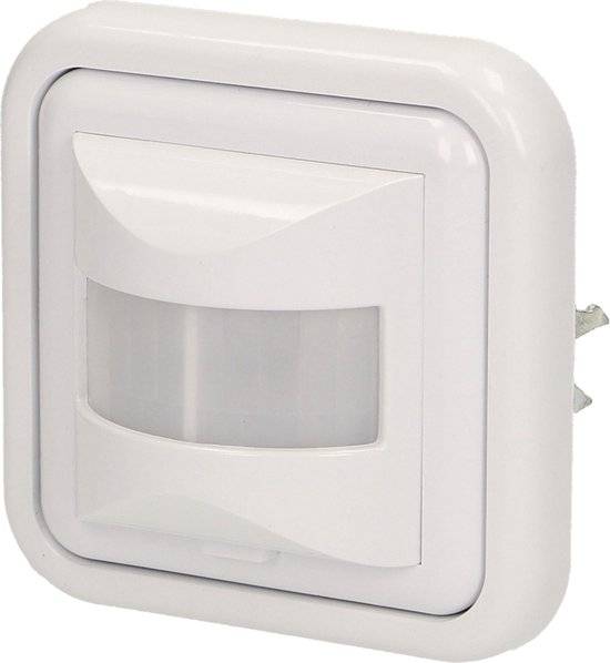 PIR Bewegingsmelder- inbouw IP20 - voor binnen met detectiehoek 160° - Bewegingsdetector met 3-draads aansluiting - Wit-0