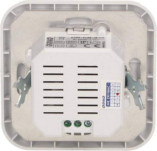PIR Bewegingsmelder- inbouw IP20 - voor binnen met detectiehoek 160° - Bewegingsdetector met 3-draads aansluiting - Wit-1