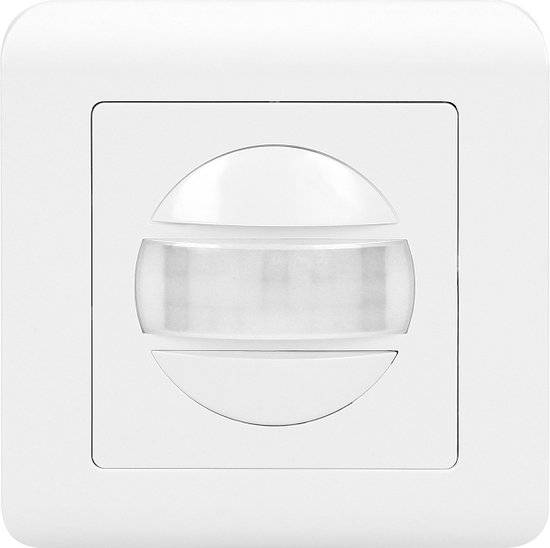 PIR Bewegingsmelder Inbouw - 160 ° Detectie - Bewegingsdetector voor Wand inbouw - Wit - IP20 - Tweedraads - 60mm inbouw-0
