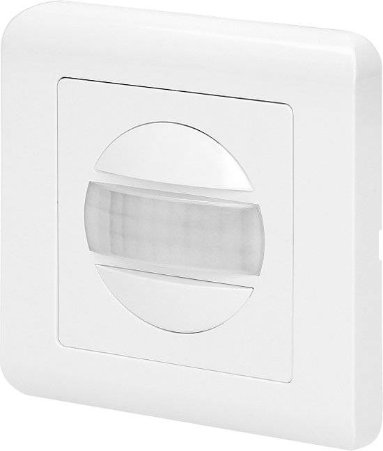 PIR Bewegingsmelder Inbouw - 160 ° Detectie - Bewegingsdetector voor Wand inbouw - Wit - IP20 - Tweedraads - 60mm inbouw-1