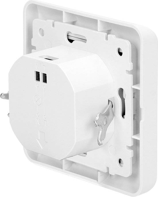 PIR Bewegingsmelder Inbouw - 160 ° Detectie - Bewegingsdetector voor Wand inbouw - Wit - IP20 - Tweedraads - 60mm inbouw-4