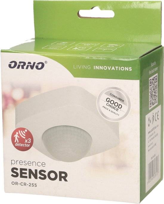 PIR Bewegingsmelder - 360° Detectie - IP65 - Wit-1