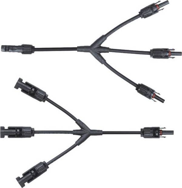 MC4 Y Splitter - Voor zonnepanelen - Set 1x FFF-M 1x MMM-F Professionele kwaliteit Geconfectioneerde zonnepaneelkabel