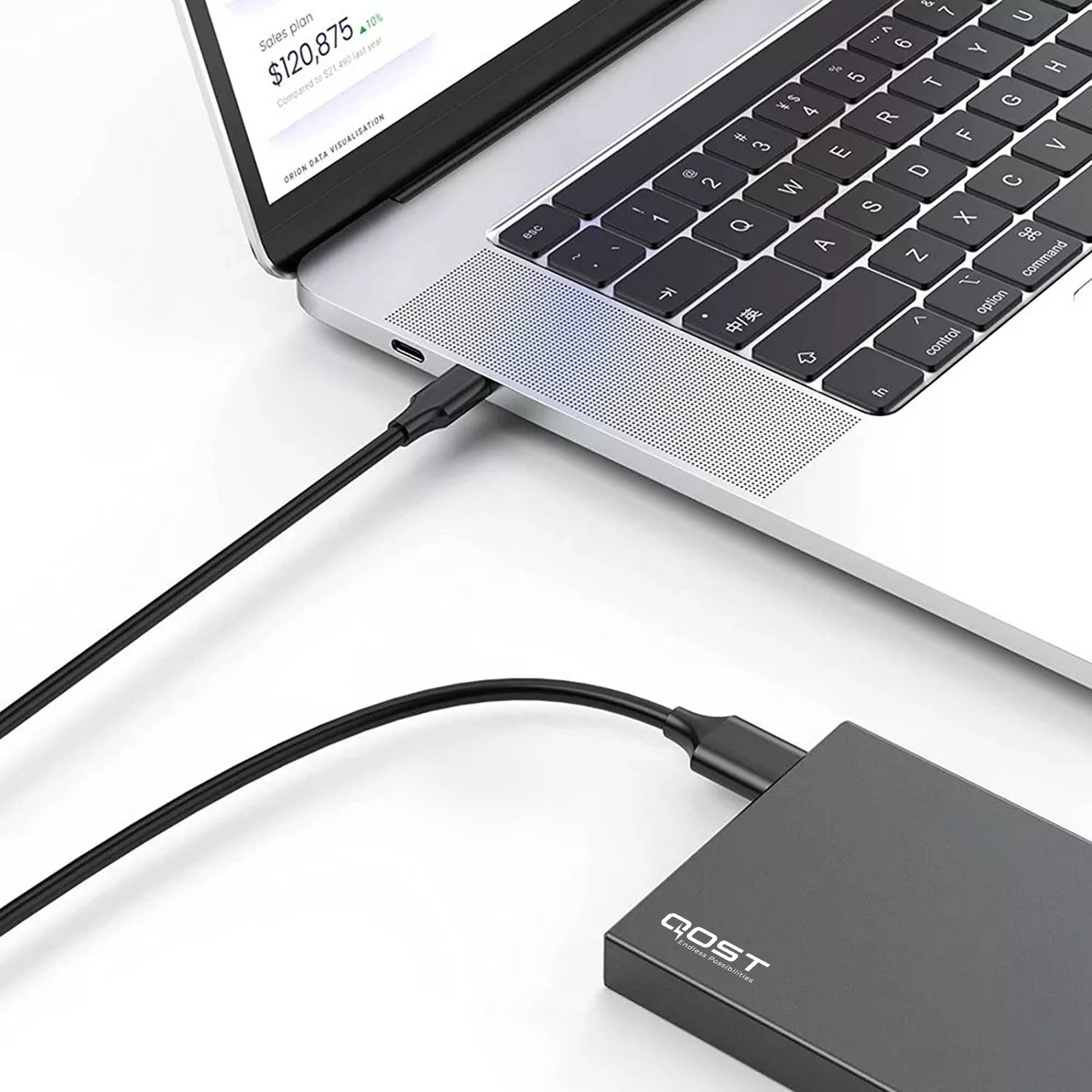 Qost - USB-C naar Micro USB-B kabel - 1 Meter-2