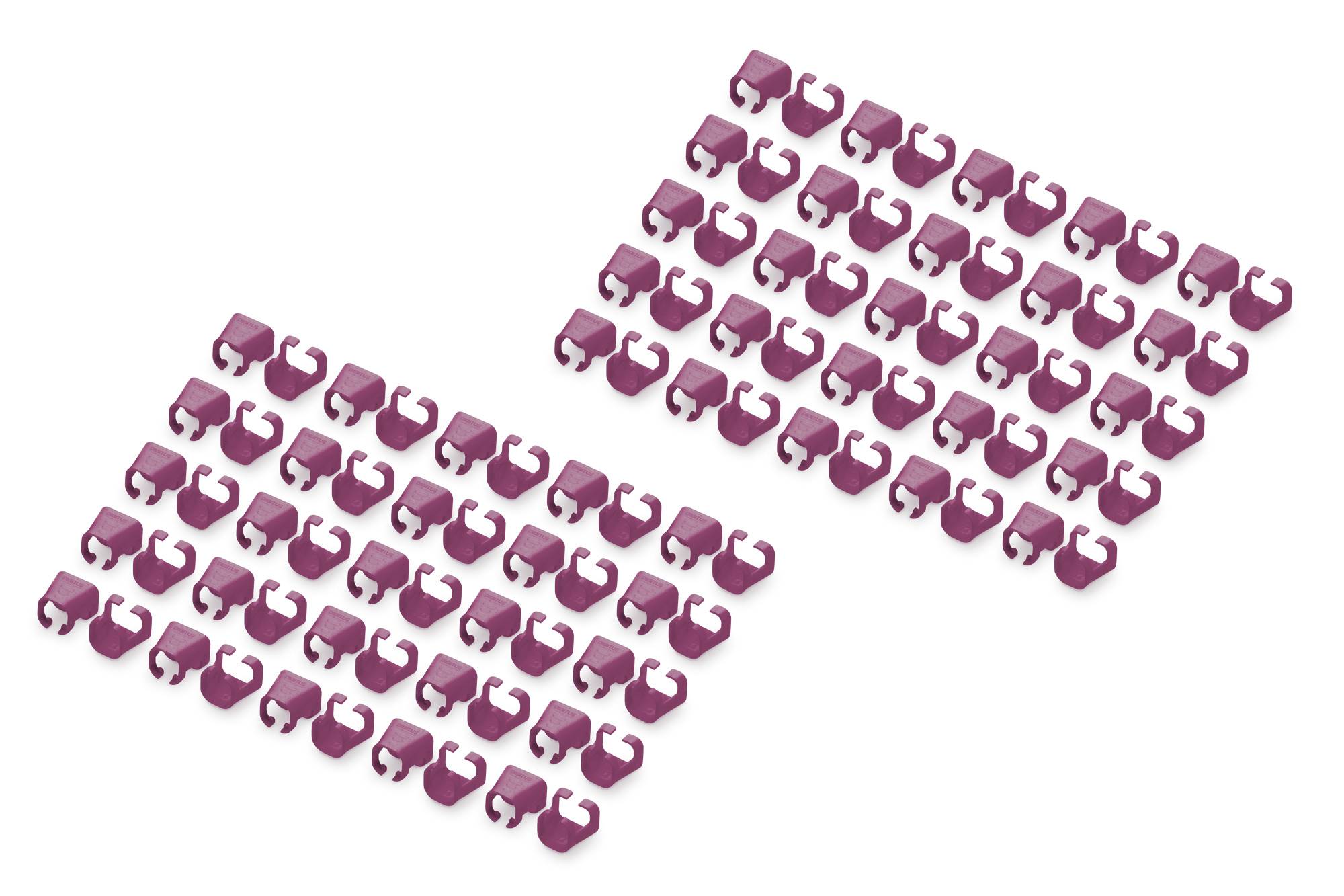 DIGITUS kleurclips voor patchkabels 100 stuks magenta-0