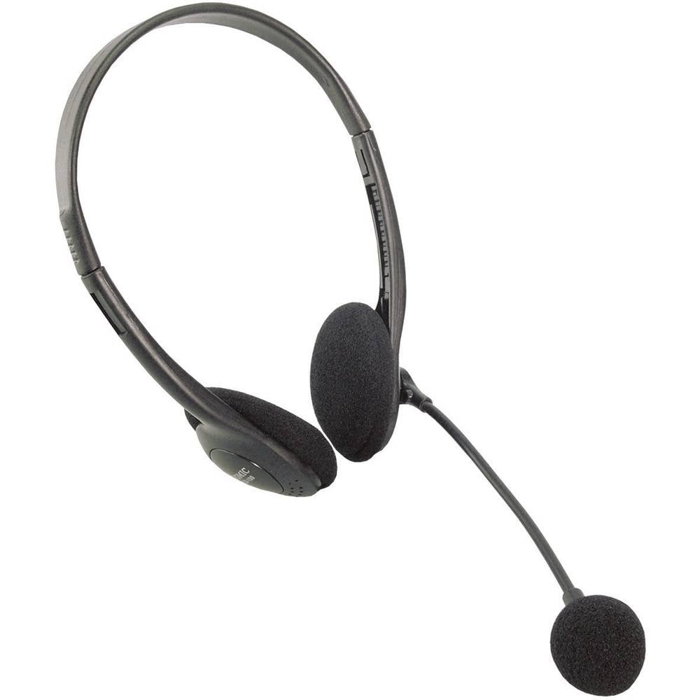 LogiLink stereo-headset, hoofdtelefoon met microfoon Easy