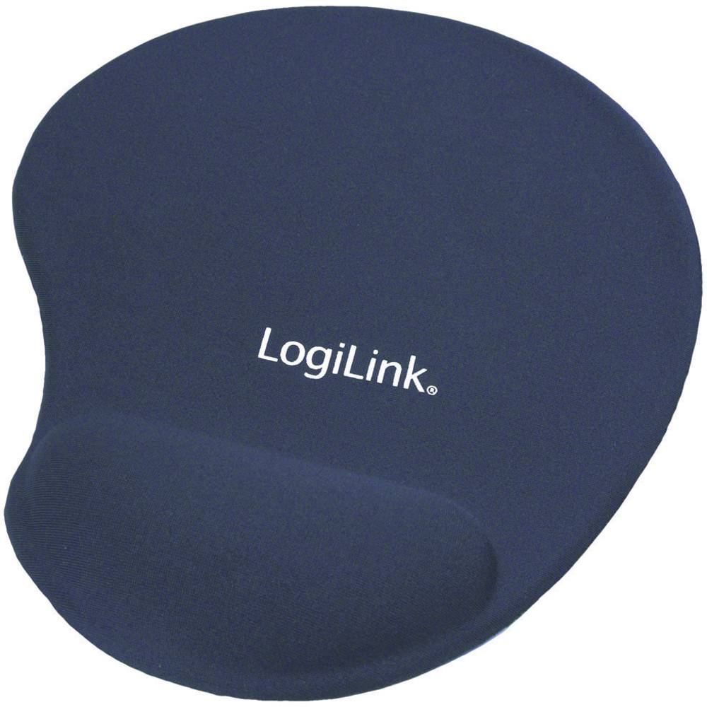 LogiLink ID0027B Muismat met polssteun Ergonomisch Blauw (b x h x d) 195 x 3 x 230 mm