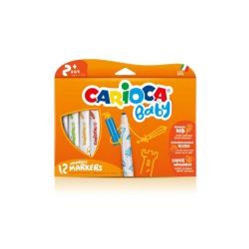 Viltstiften Carioca Baby set à 12 kleuren-0
