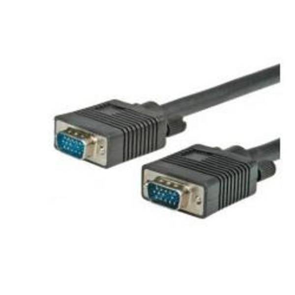 Secomp S3602 VGA-kabel SVGA Aansluitkabel USB-C stekker 2 m Zwart Afgeschermd