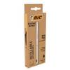 BIC 3086123640122 BIC - balpen Cristal Re-new, zilveren lichaam, zwarte inkt, doos met 1 stuk en 2 navullingen