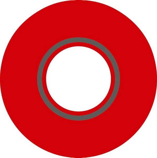 COBA EUROPE COBA-TP030002 Tape: markerend; rood; L: 33m; W: 50mm; zelfklevend; Thk: 0,15mm - 1 stuk