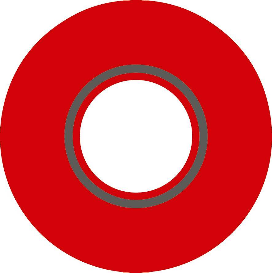 COBA EUROPE COBA-TP030002 Tape: markerend; rood; L: 33m; W: 50mm; zelfklevend; Thk: 0,15mm - 1 stuk-0
