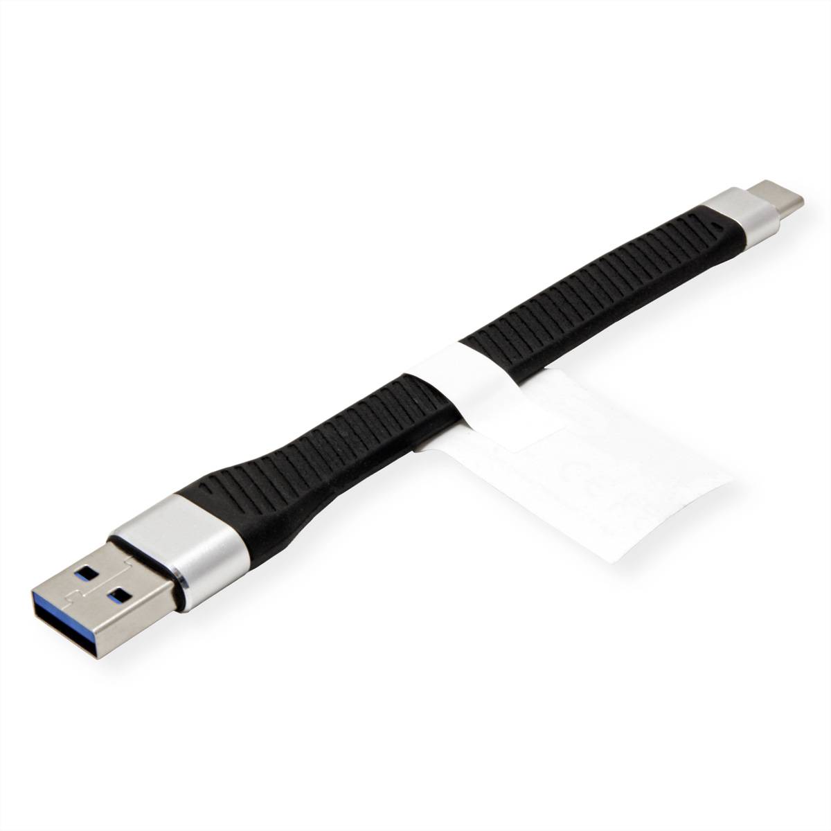ROLINE USB 3.2 Gen 2 siliconenkabel, Emark, C-A, M/M, 10Gbit/s, zwart, 11 cm-2