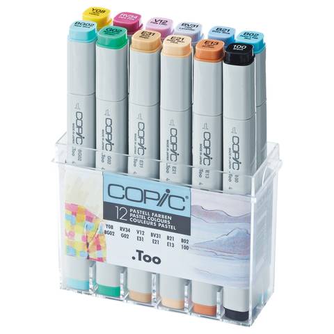 Copic Marker Classic Set - Pastell Colors - 12 stuks-0
