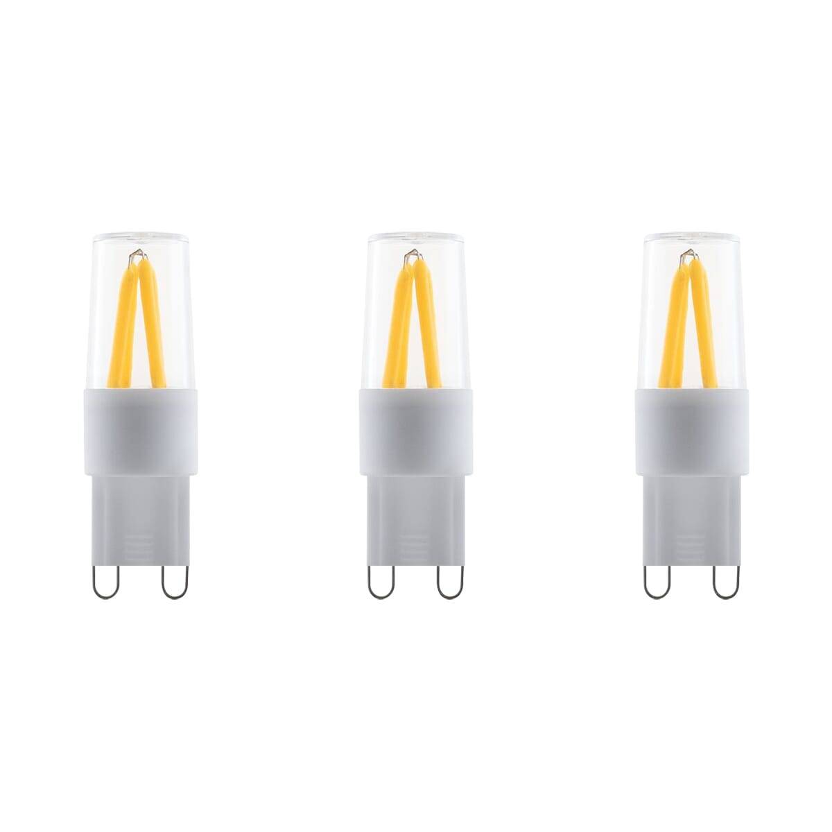 SPL G9 LED Lamp 2W Dimbaar - Warm Wit - 160lm - LED Filament T16 Buislamp - 3 Stuks - 2700K - 230 Volt-0
