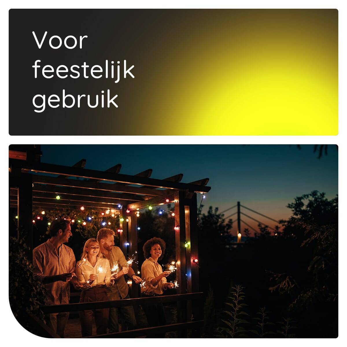 SPL E27 LED Lamp 1W - Geel - LED Filament Mini Globe/Kogel G45 - Feestverlichting - 3 Stuks-2