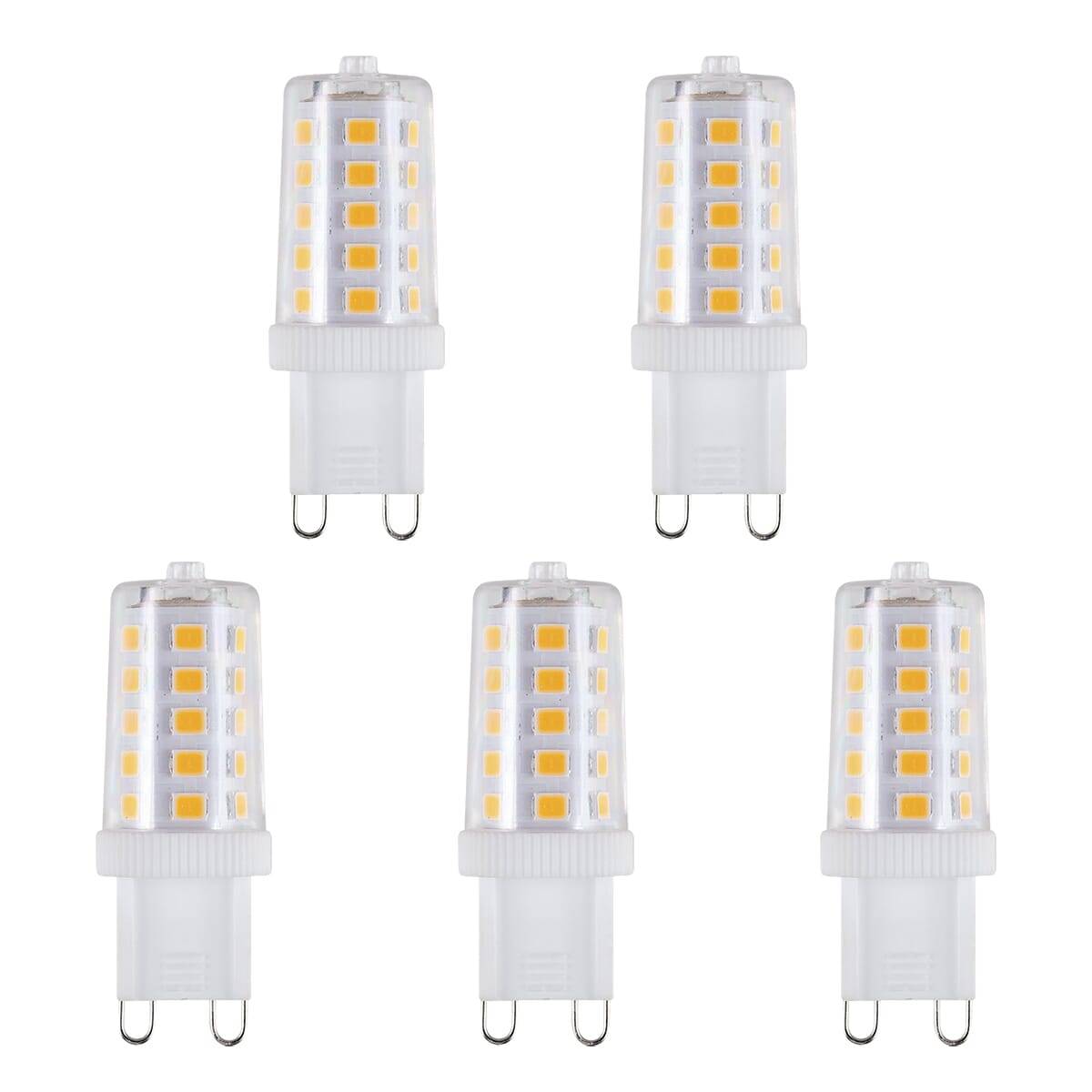 SPL G9 LED Lamp 3W Dimbaar - Warm Wit - 260lm - LED Buislamp T17 - 5 Stuks - 2700K - 230 Volt-0