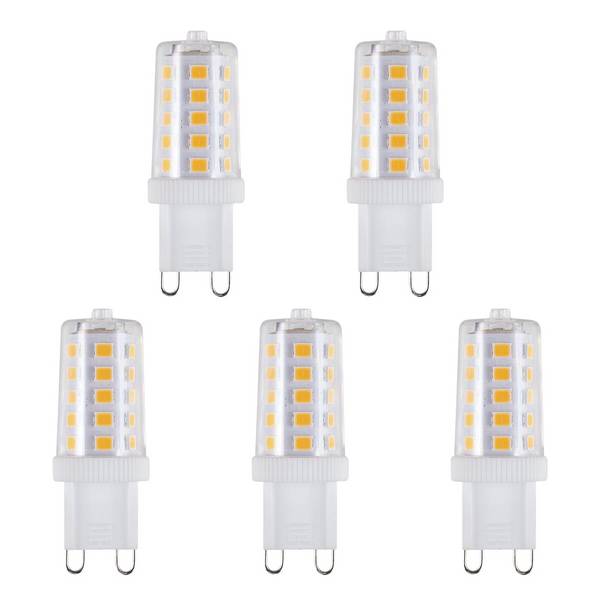 SPL G9 LED Lamp 3W Dimbaar - Warm Wit - 260lm - LED Buislamp T17 - 5 Stuks - 2700K - 230 Volt