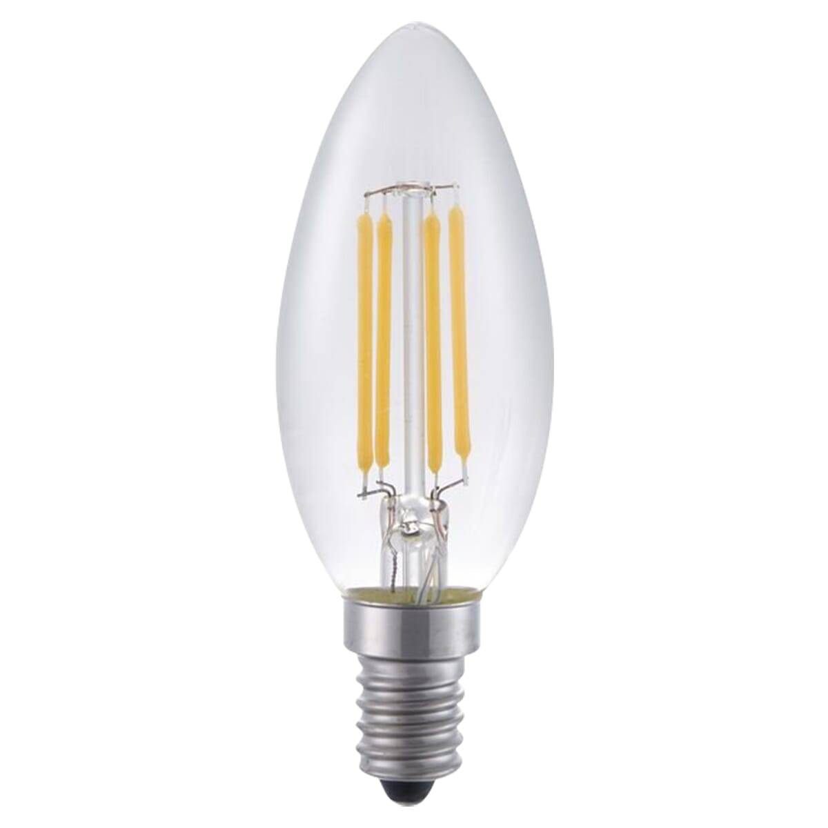 SPL E14 LED Lamp 4W Dimbaar - CRI 90 - Extra Warm Wit - 2500K - LED Filament Kaars C35 - Vervangt 33W - Per Stuk-0