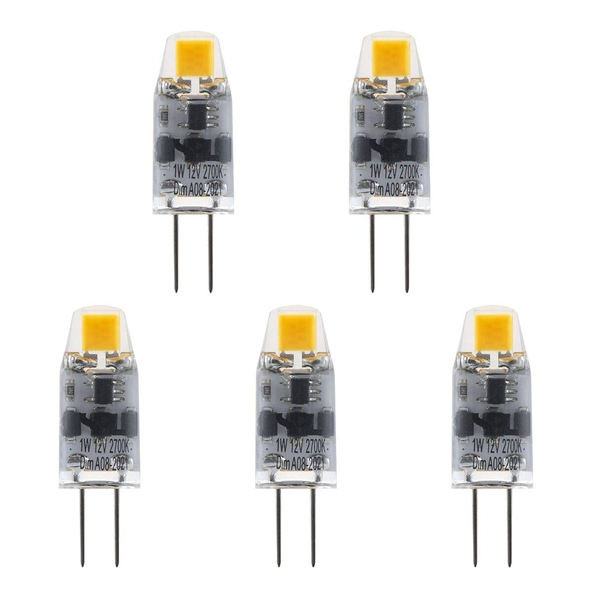 SPL G4 LED Lamp 1W Dimbaar - Warm Wit - 100lm - T10 - 5 Stuks-0