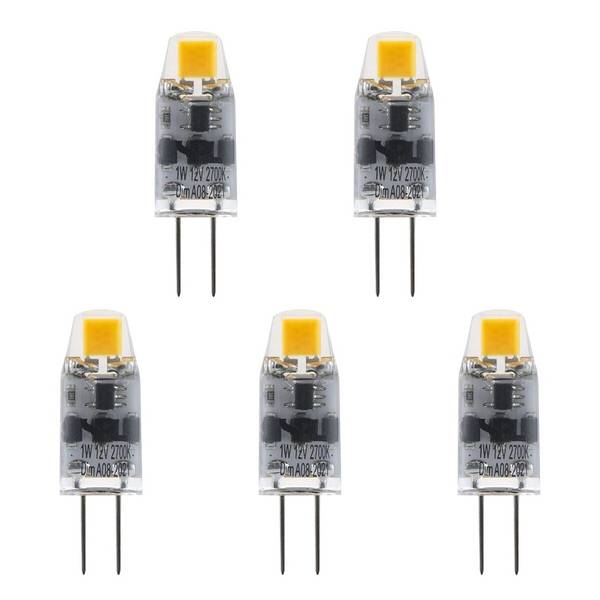 SPL G4 LED Lamp 1W Dimbaar - Warm Wit - 100lm - T10 - 5 Stuks