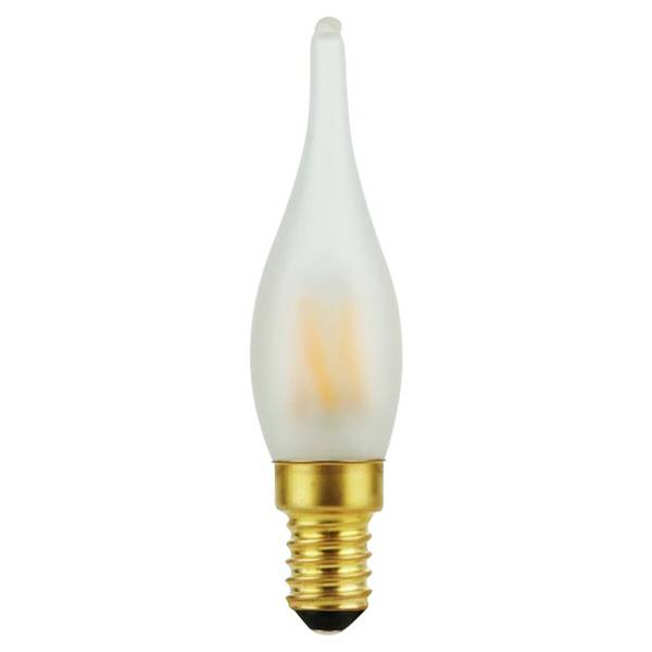 SPL E14 LED Lamp 1.8W Dimbaar - CRI 93 - Melkglas - Extra Warm Wit - 2000K - LED Filament Kaars Vlam C23 - Vervangt 10W