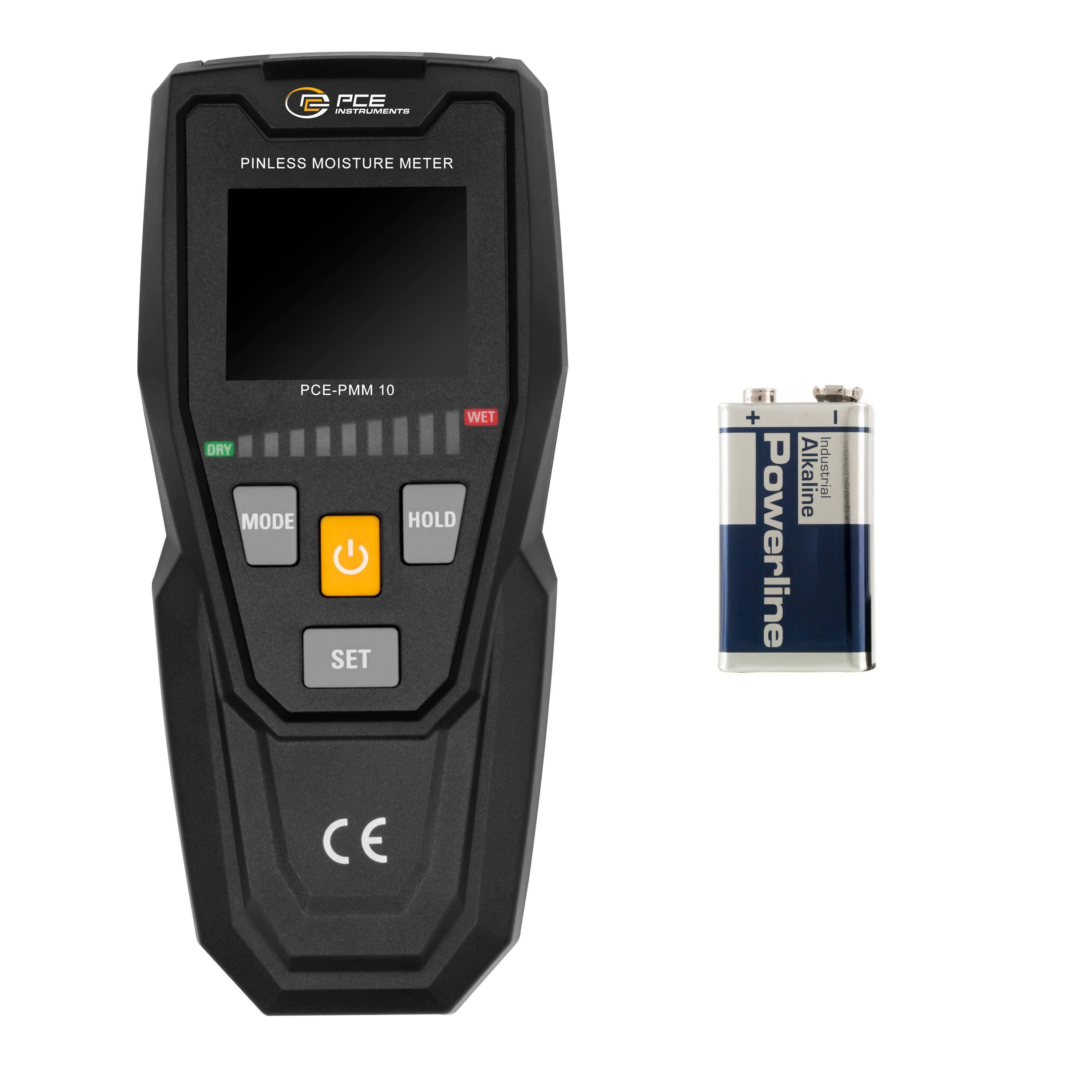 PCE Instruments PCE-PMM 10 Materiaalvochtmeter Meetbereik bouwvochtigheid 0 tot 100 % Meetbereik houtvochtigheid (bereik-5