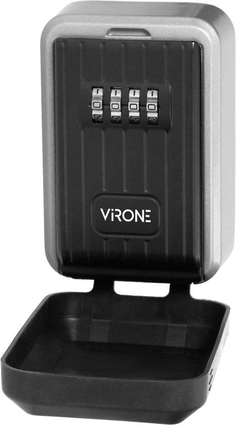Virone Mini sleutelkluis met combinatieslot en rubber cover-0