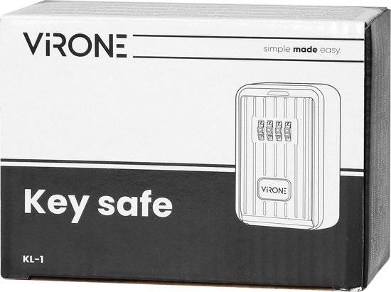 Virone Mini sleutelkluis met combinatieslot-2