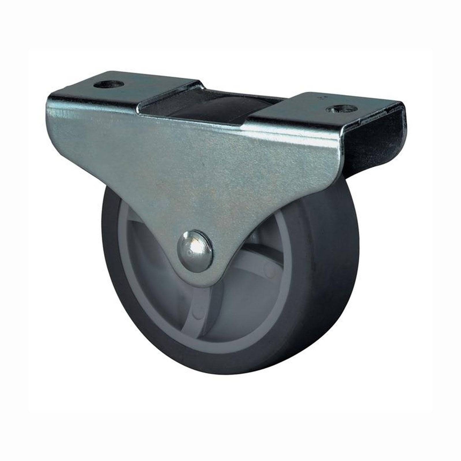 Kastwieltje wiel d. 30 mm draagvermogen 35 kg materiaal rol thermoplastisch rubb-3