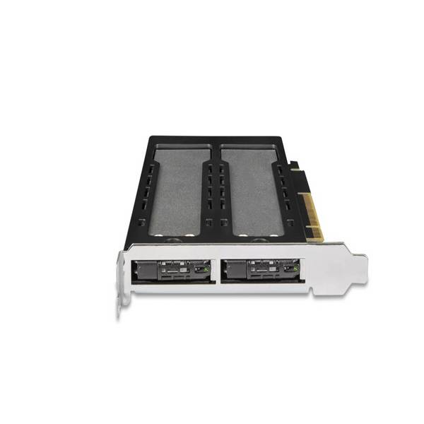 ToughArmor 2x M.2 NVME naar PCIe 4.0 x8 kaartvertakking met tra