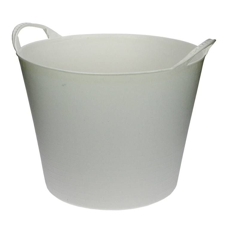 Talen Tools - Flexibele kuip - Met hendels - Kunststof - 38 liter - Wit-0