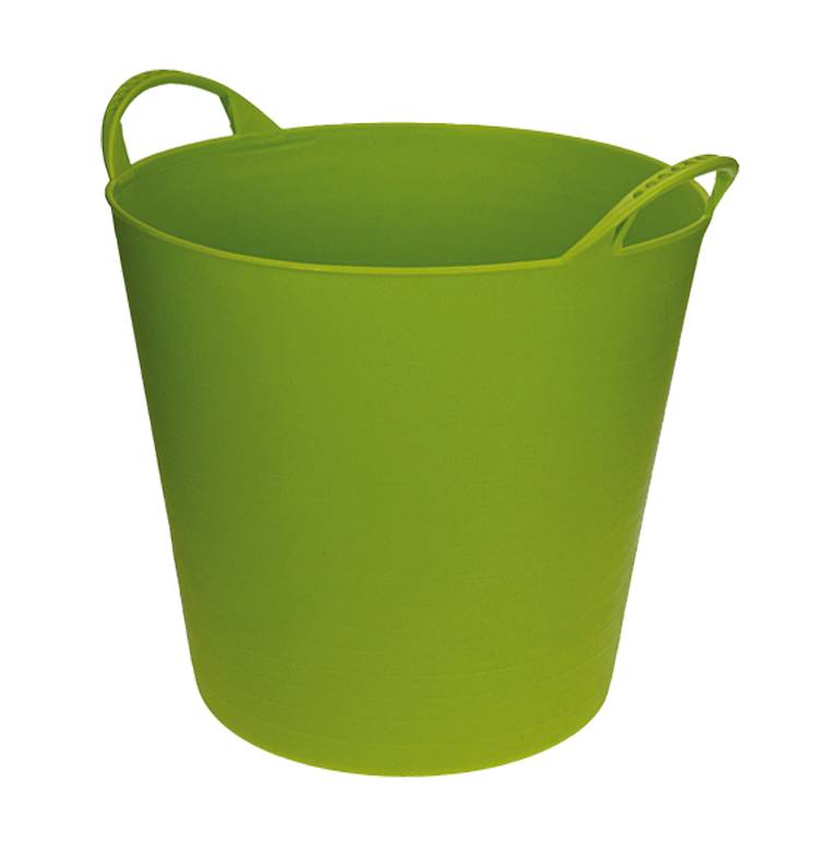 Talen Tools - Flexibel kuipje - Met hendels - Kunststof - 22 liter - Groen-0